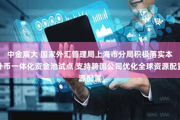 中金宸大 国家外汇管理局上海市分局积极落实本外币一体化资金池试点 支持跨国公司优化全球资源配置