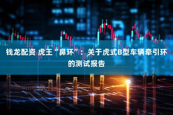 钱龙配资 虎王“鼻环”：关于虎式B型车辆牵引环的测试报告
